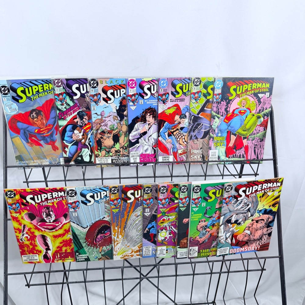 DC Comics Superman The Man of Steel 1-2 6-17 19 Lot Doomsday